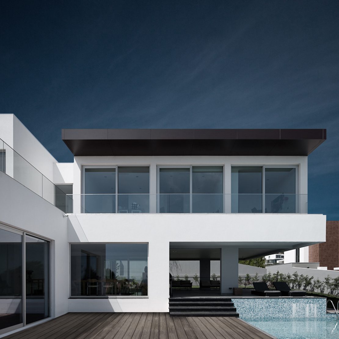 Casa Caxias — Contraste de materiais e transparência visual