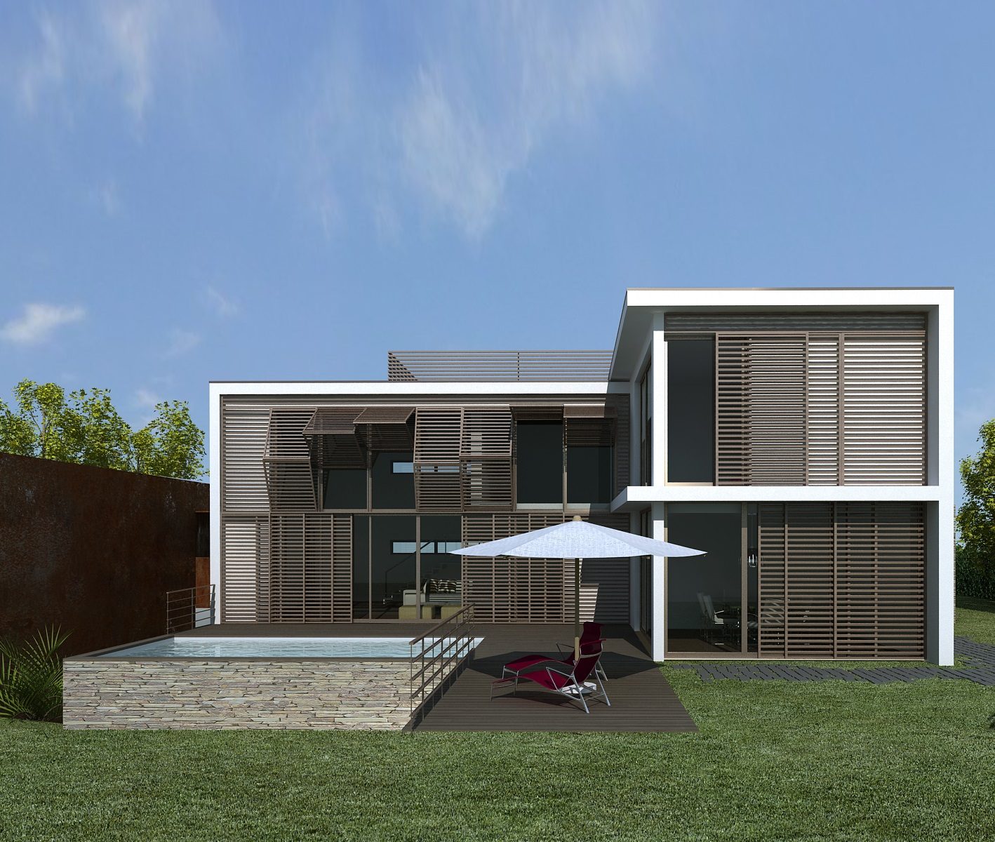 Casa Appelt — Projeto de moradia unifamiliar contemporânea em Carnaxide por F. Simões Arquitetos