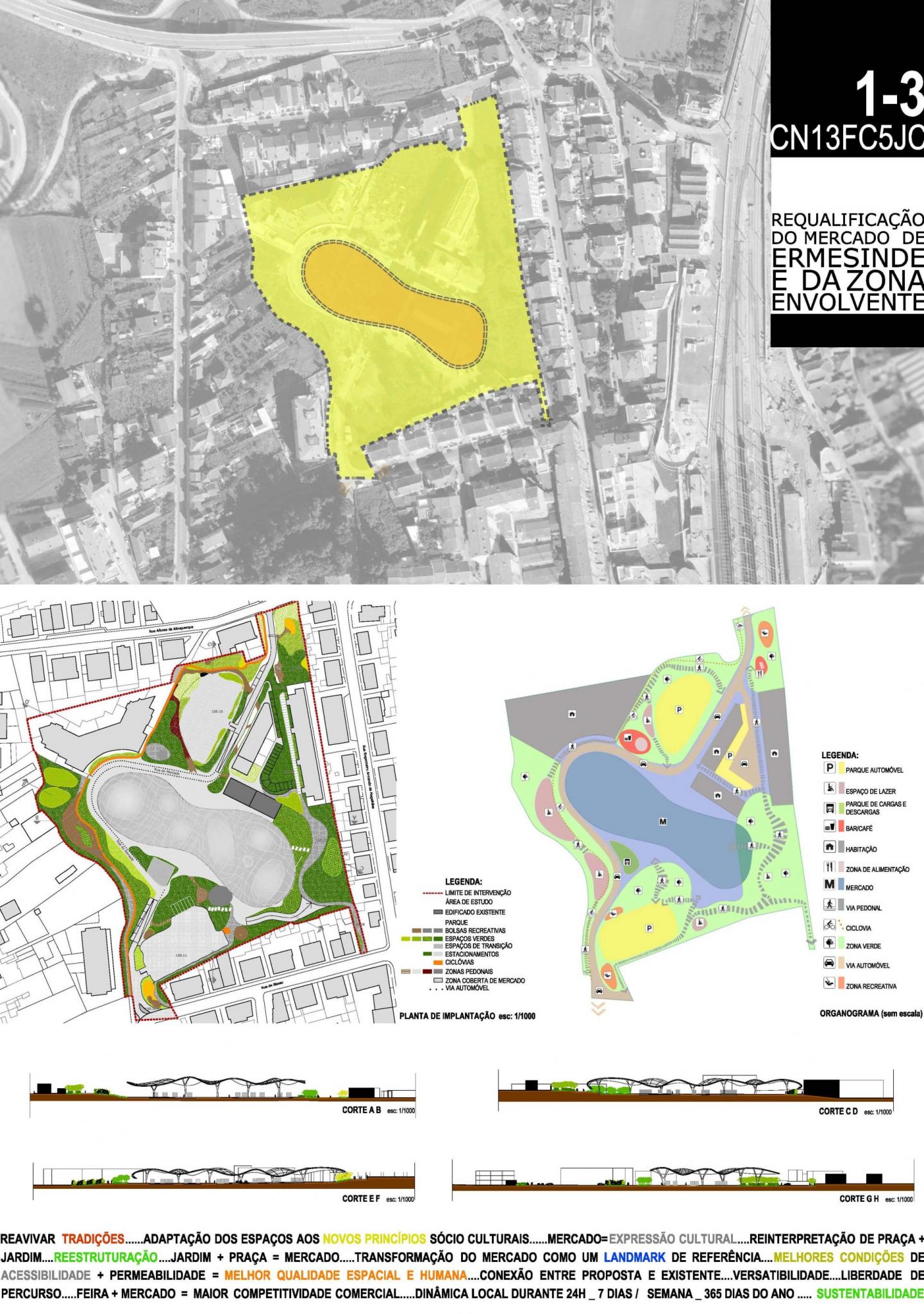 Concurso Mercado de Ermesinde — Projeto de requalificação urbana por F. Simões Arquitetos