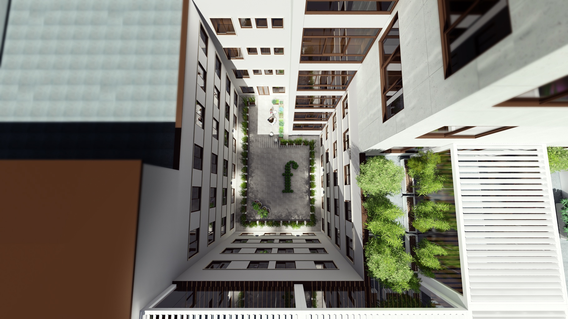 Hotel Picoas — Fachada exterior com detalhes arquitetónicos dos anos 50