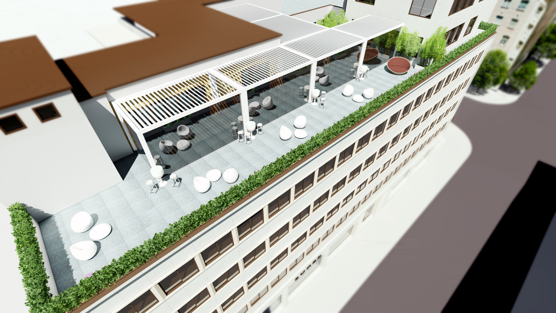 Hotel Picoas — Perspetiva da volumetria histórica